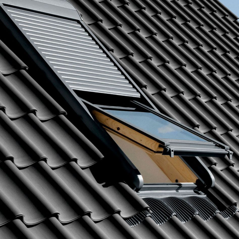 VELUX Elektro-Rollladen SML 0100S Kupfer inkl. KUX 110, 114x118 cm (SK06)