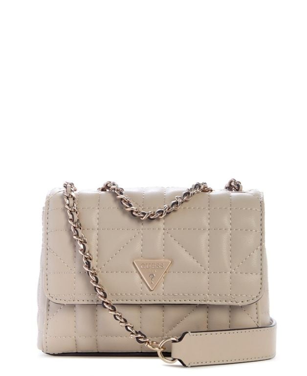 Edita Mini Convertible Crossbody Flap - Gray - Guess Shoulder Bags