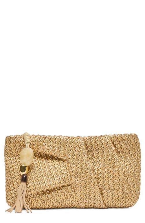 Lorena Woven Raffia Clutch - Natural - Dolce Vita Beach Bags