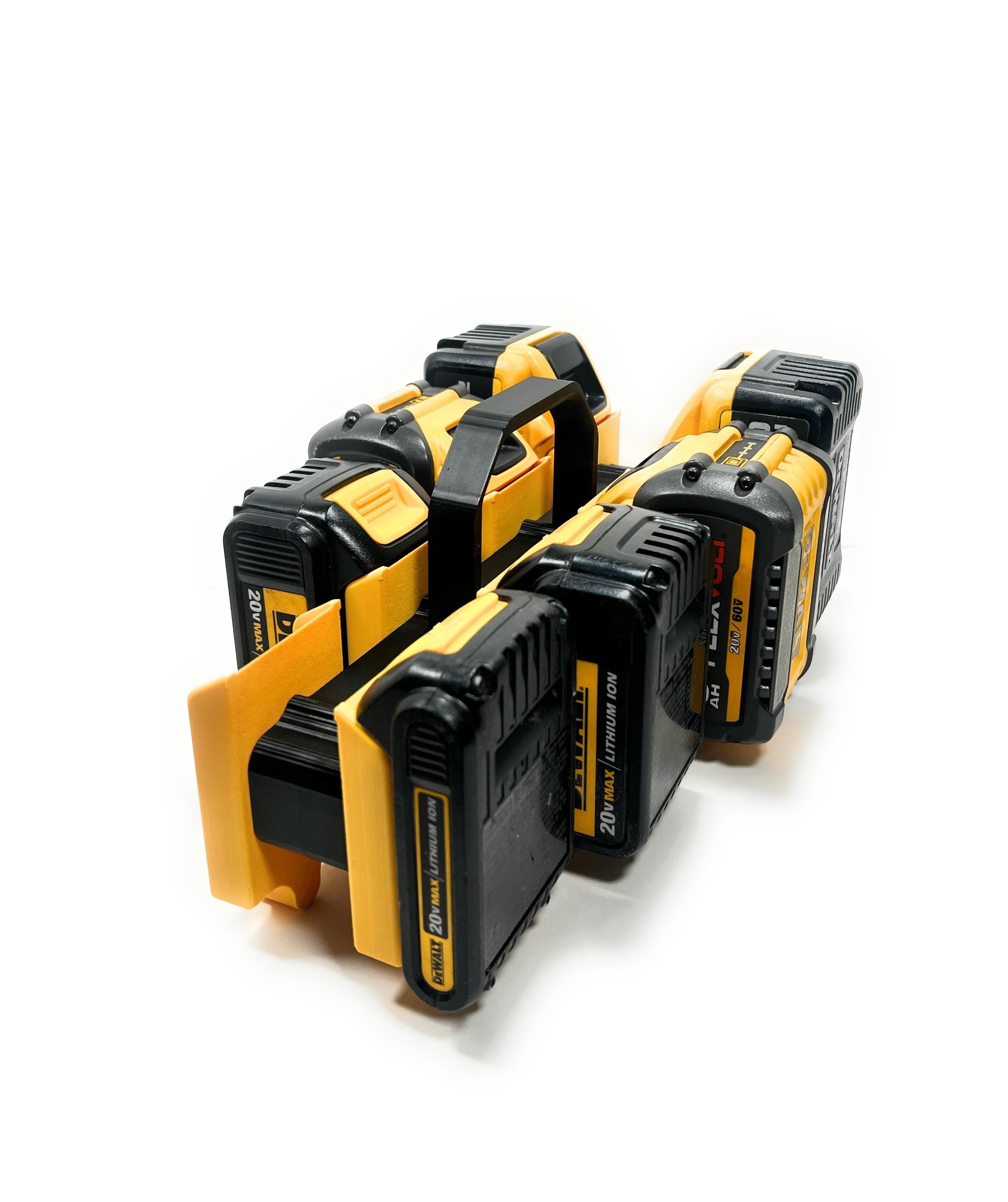 Supporto per batterie Dewalt da 20 V, custodia a 8 scomparti per batterie agli ioni di litio Dewalt da 20 V, stampato in 3D, batterie non incluse.