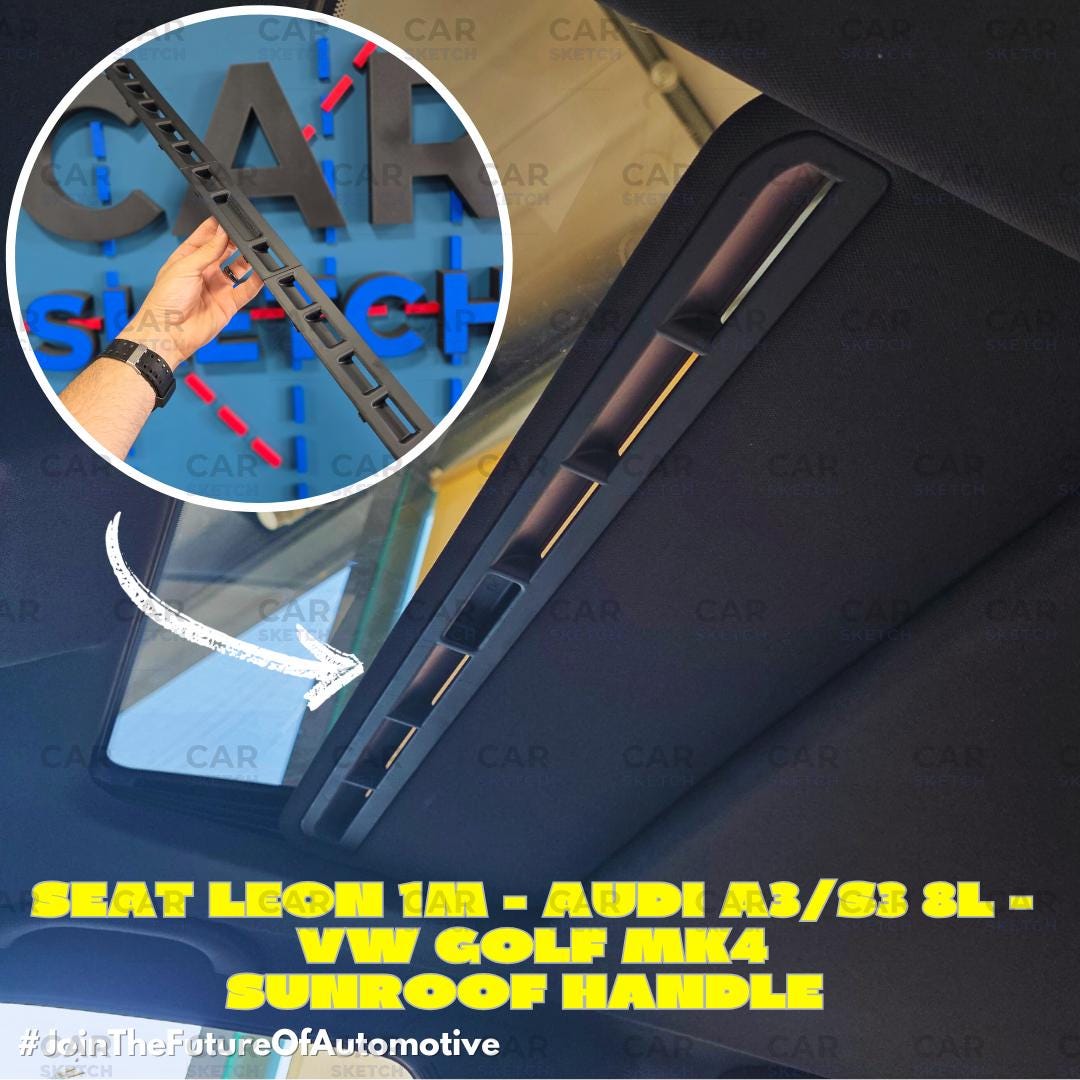 Maniglia del tettuccio apribile Seat Leon 1 M / Audi A3-S3 8L / VW Golf MK4 - Sostituzione in stile OEM in 3 pezzi