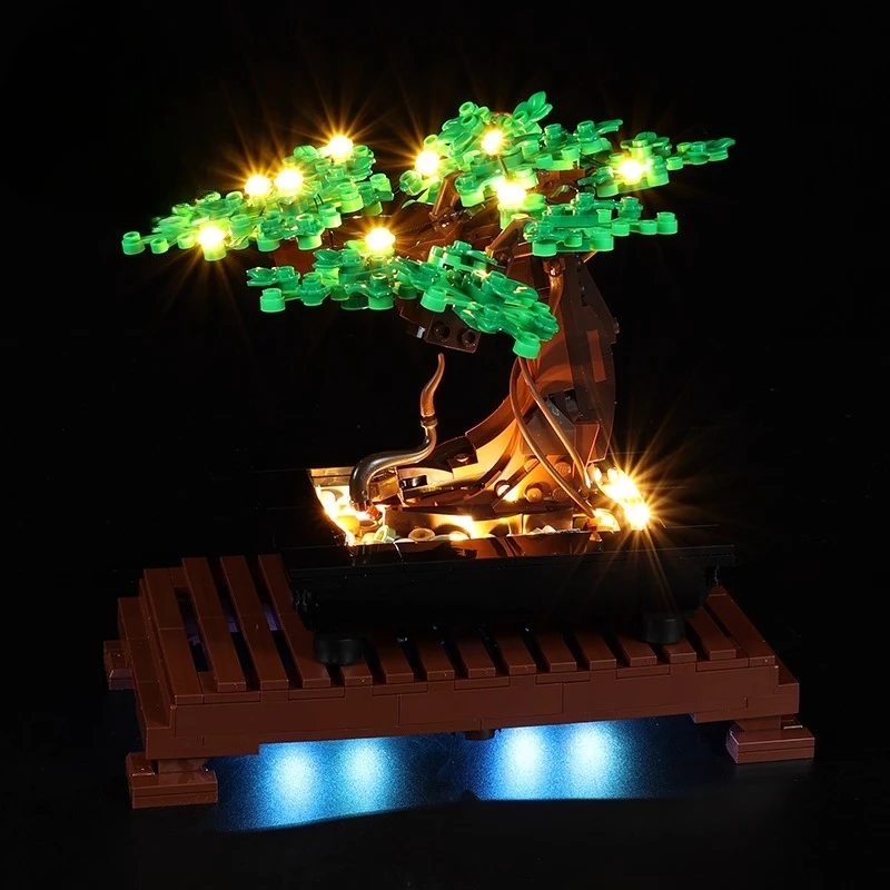 LED-Beleuchtungsset, geeignet für LEGO Bonsai Tree 10281, Bausteine, Ziegel, DIY-Lampe, Spielzeug-Set, Modell nicht im Lieferumfang enthalten Image