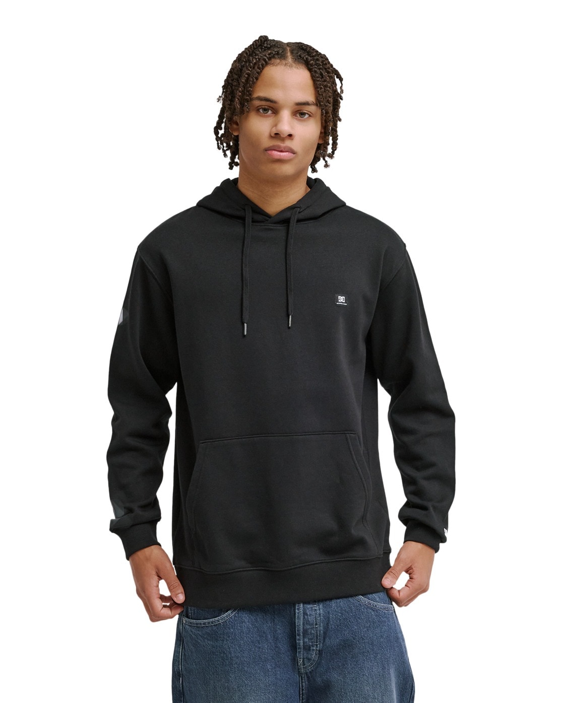 Kapuzensweatshirt DC SHOES "Lorion", Herren, Gr. M, schwarz, Obermaterial: 50% Baumwolle, 25% Baumwolle, 25% Polyester;, Sweatshirts