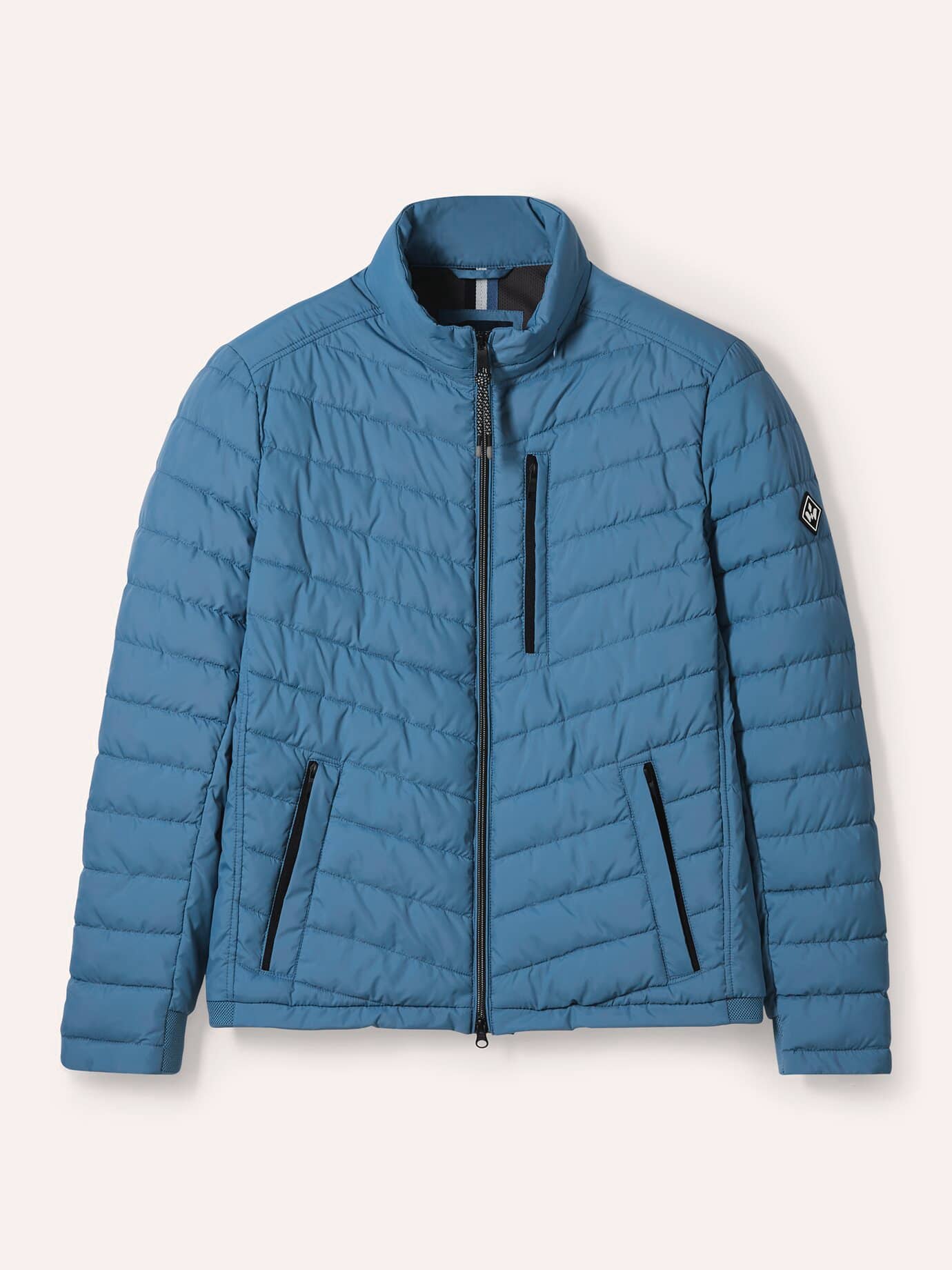 Walbusch Herren Klima Leicht-Steppjacke Blau
