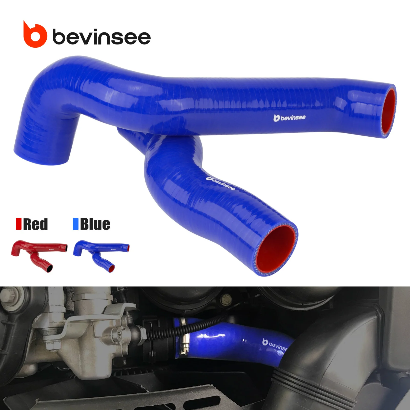 BEVINSEE Kit Tubi Radiatore in Silicone per BMW E46 320i 323i 325i 328i 330i 323Ci 325Ci 328Ci 330Ci 325Xi 330Xi 1999-2006