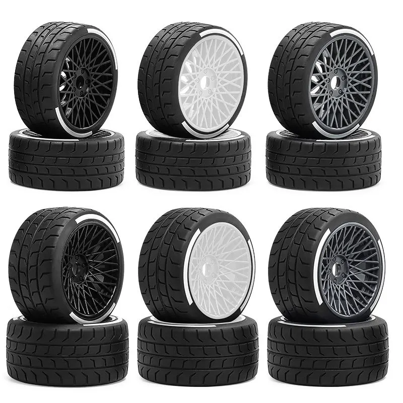 Roues et pneus RC sur pneu de route pour 1/7 Felony 6S BLX, roues en plastique hexagonales de 17 mm, pneus de camion RC, pneu d
