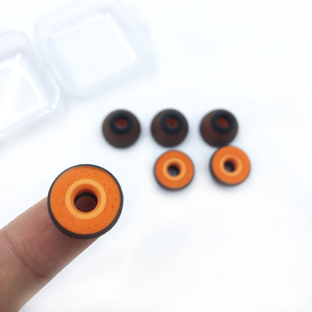 Memory Foam Ohrpolster Kopfhörer Silikonhülle In-Ear-Abdeckungen Ohrhörer Tipps Ohrkappen Ohrstöpsel Kissen für Kopfhörerzubehör Image