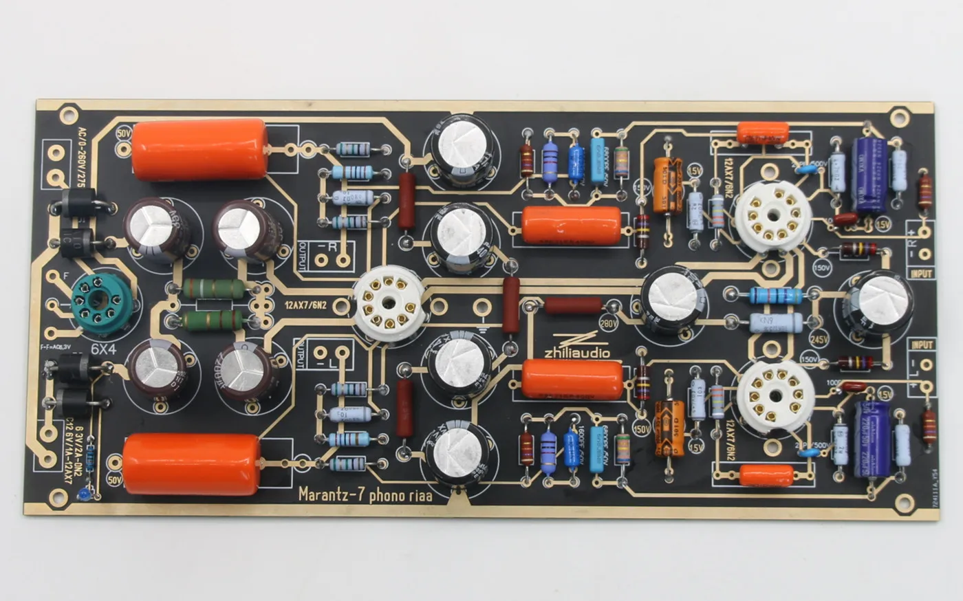 HiFi Diy M7 ECC83 + 6X4 Röhren-Phonokarte Riaa LP Phono Amp Kit Basis auf Marantz 7 Image
