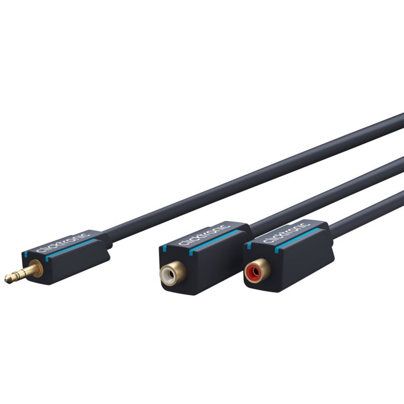 Cavo Adattatore Da 3,5 Mm Aux A Rca, Stereo, Cavo Premium 2x Jack Cinch 1x Spina Jack 3,5 Mm 0,1 M Conduttore Interno Ofc. Lunghezza Del Cavo 0.1 M