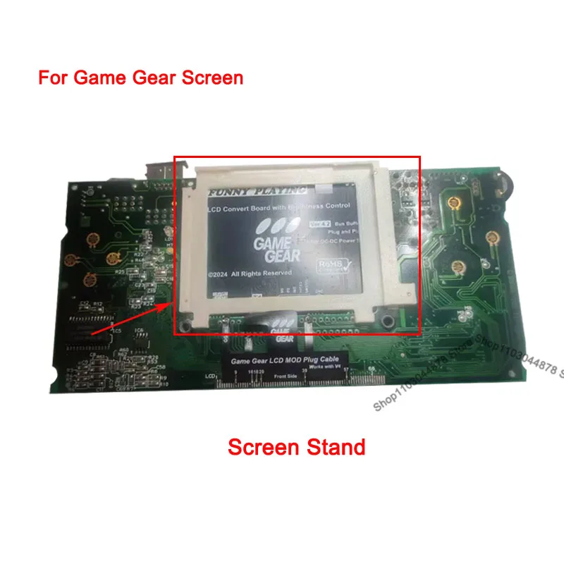 Für Spiel Getriebe Bildschirm 3D Gedruckt Bildschirm Stand Halterung Für GG Spielkonsole Bildschirm Zubehör Image