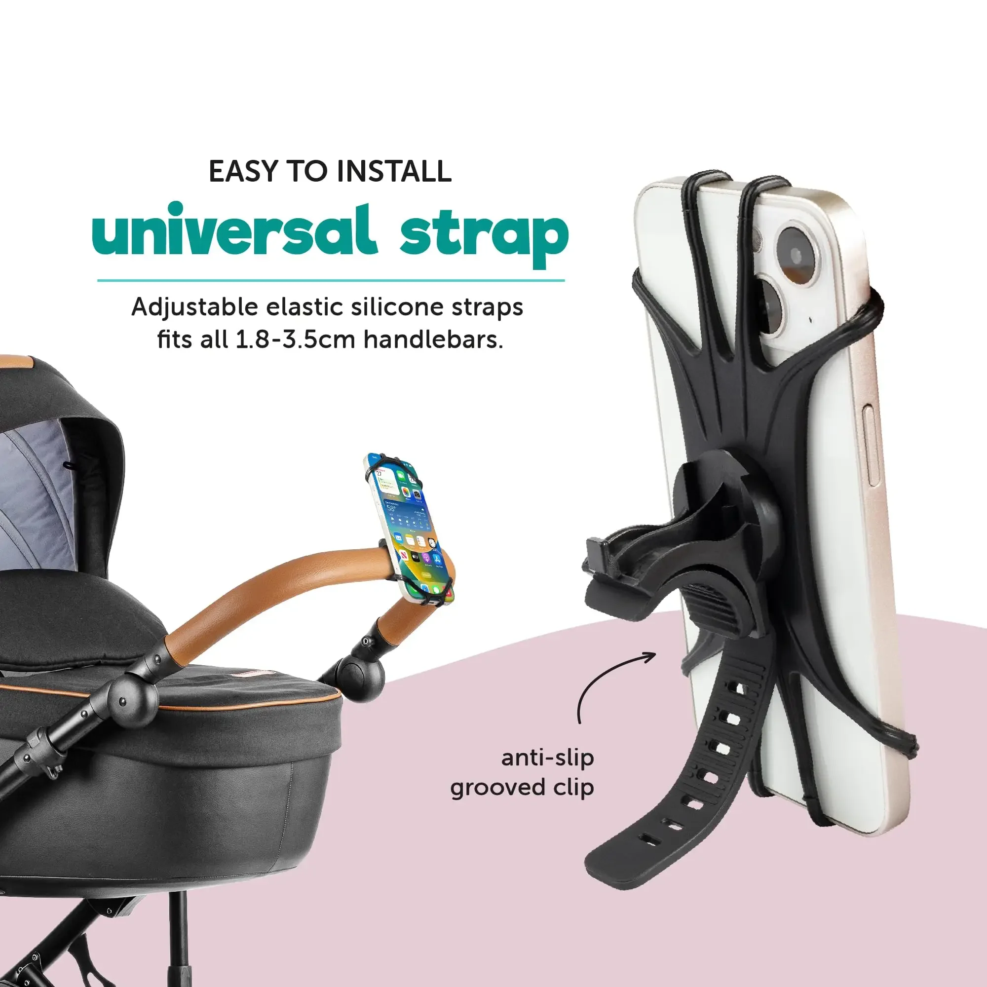 Silikon Fahrrad Telefon Halter Motorrad für IPhone 13 11 pro max 7 8 15 14X16 12 Handy Ständer Fahrrad GPS Clip Schnell Montieren Image