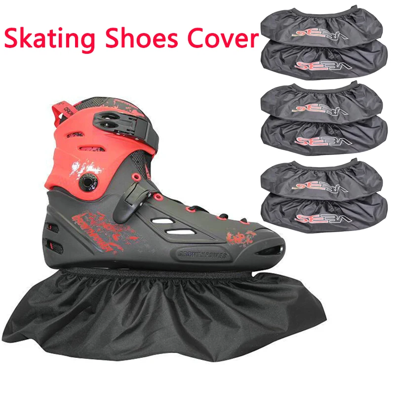 Staubdichte Schutzhülle für Eiskunstlauf-Skates, 1 Paar, schwarzer Rahmen, Nylon-Rollschuhe, Slalom, Eisschuh-Schuhe, Tasche, SEBA-Abdeckungen Image
