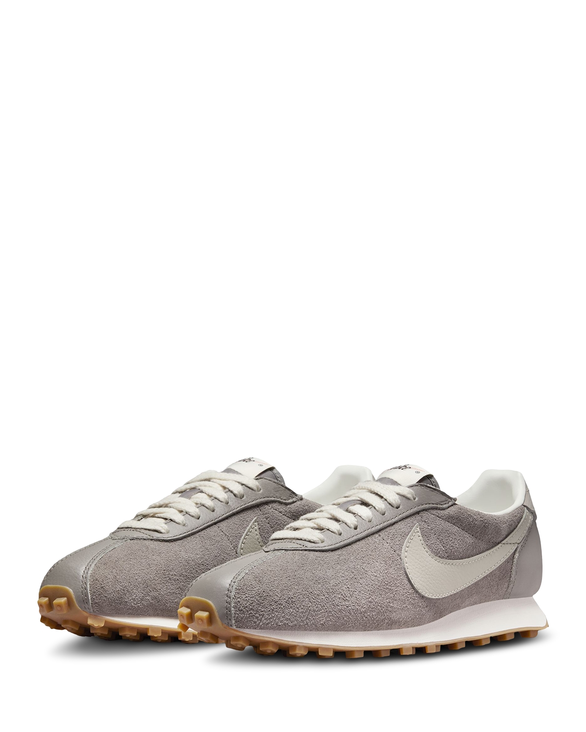 Nike Women's Nike Ld-1000 Suede Running Sneakers - Soft Grey/College Grey Sail Gum Light Br