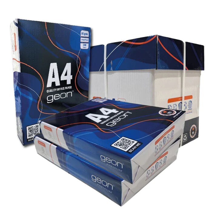 Geon 20 Kartons mit 2500 Blatt A4 80g - Multifunktionspapier Weiß für Kopierer und Multifunktionsdrucker Image