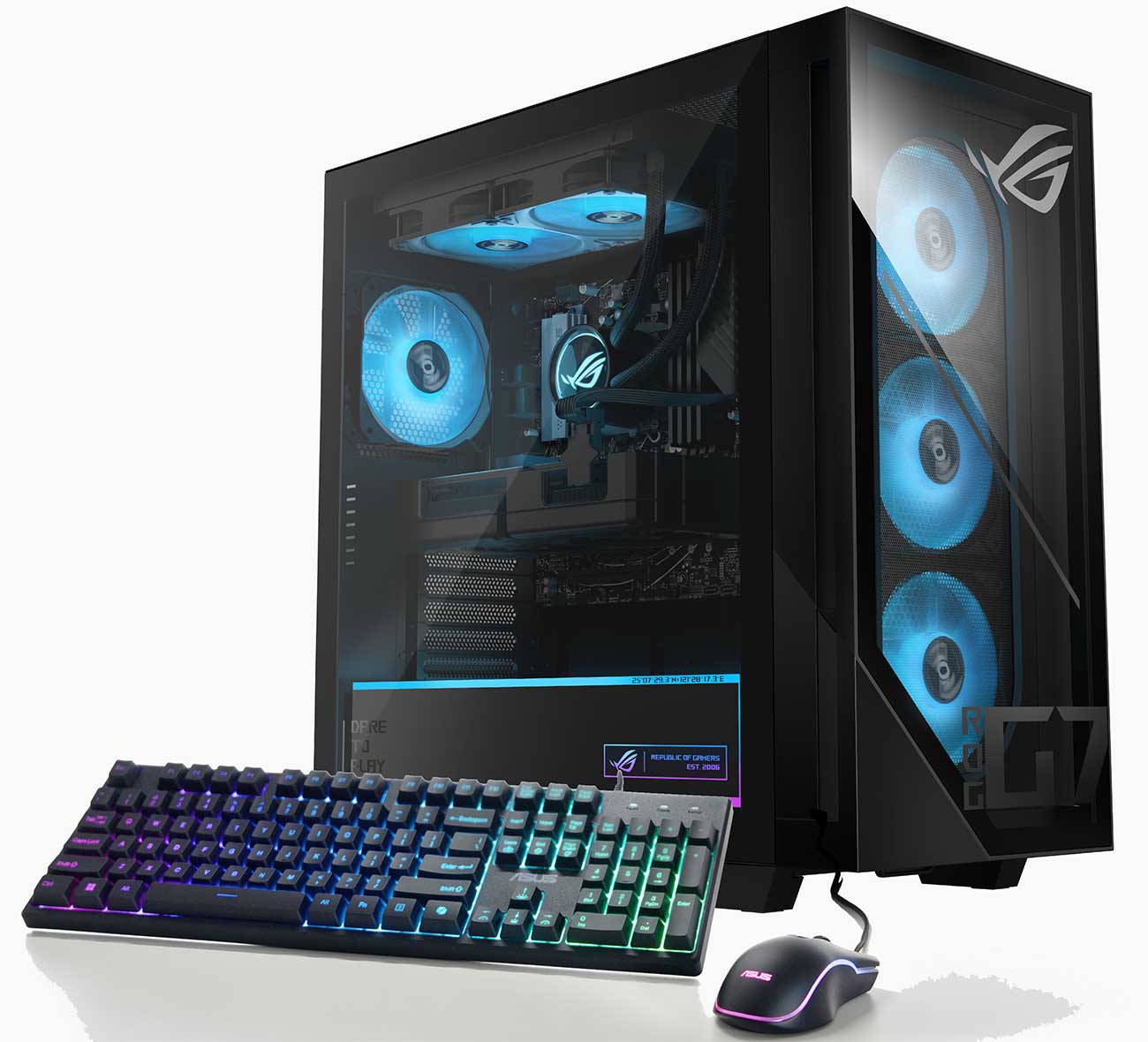 ASUS ROG G700 Gaming Desktop Intel Core Ultra 7 265F 32GB RAM 2TB NVMe SSD NVIDIA GeForce RTX 5060TI 16GB in Black