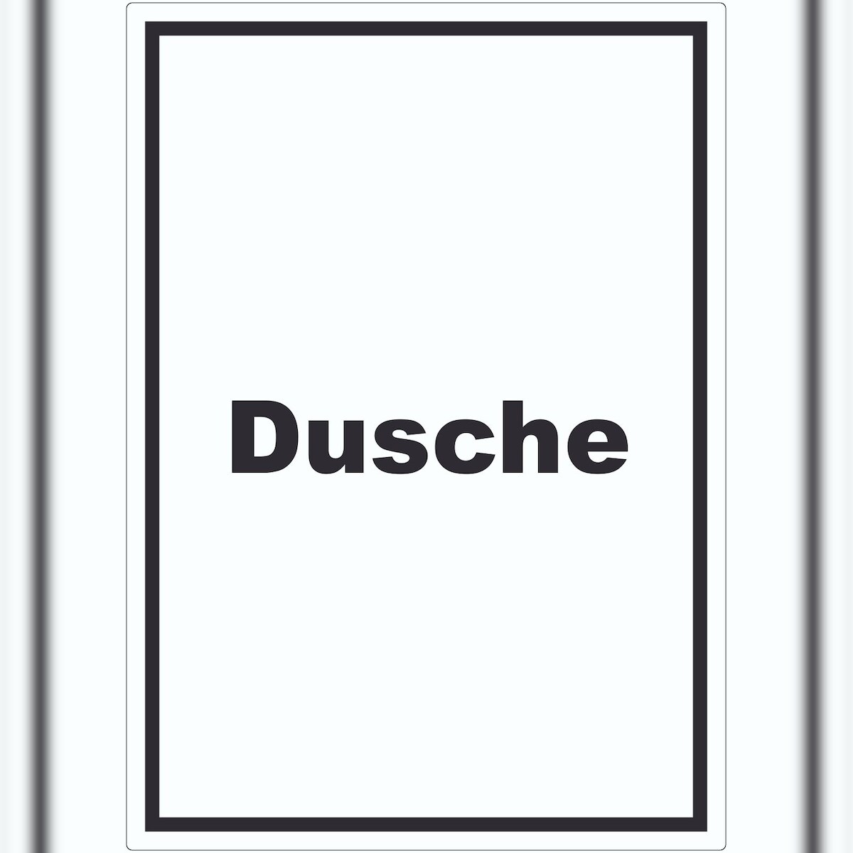 HB-Druck Dusche Aufkleber mit Text waschen Hygiene hochkant A5 (148x210mm) Image