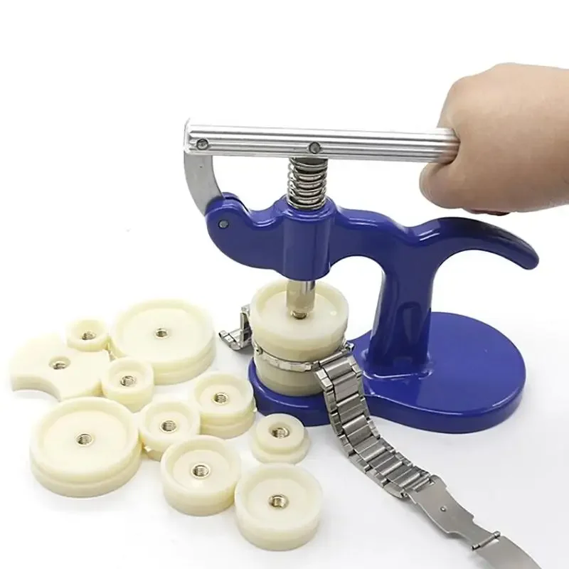 Outil de réparation de montre de 16 cm, outils d'horloger, outils de montre, outil de réparation sous pression, boîtier en plastique, verre de cristal, outils à main, prensa de reloj
