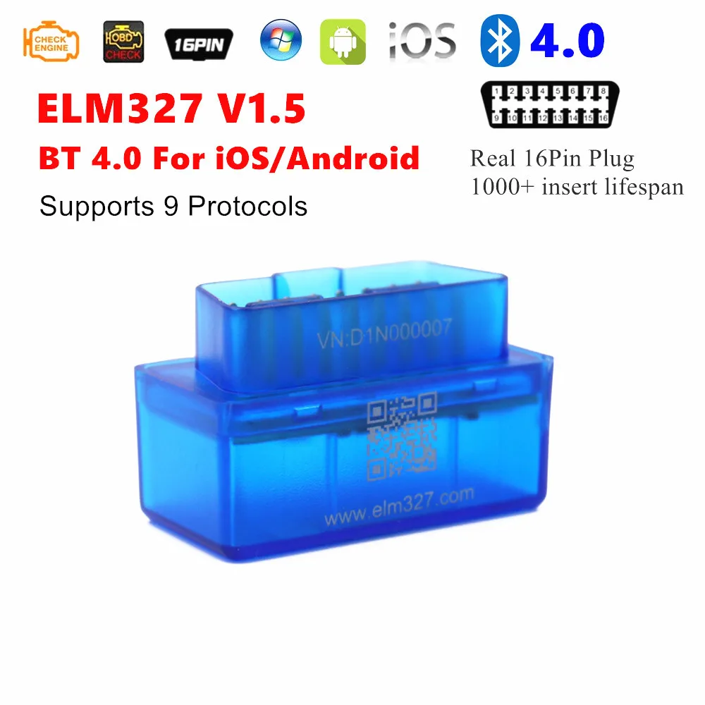 Elm327 v2.0 Super Mini Obd2 Diagnose schnitts telle Bluetooth 1,5 für iOS/Android Ulme 4,0 Code Reader Tool Unterstützung Multi-Brand-Auto Image