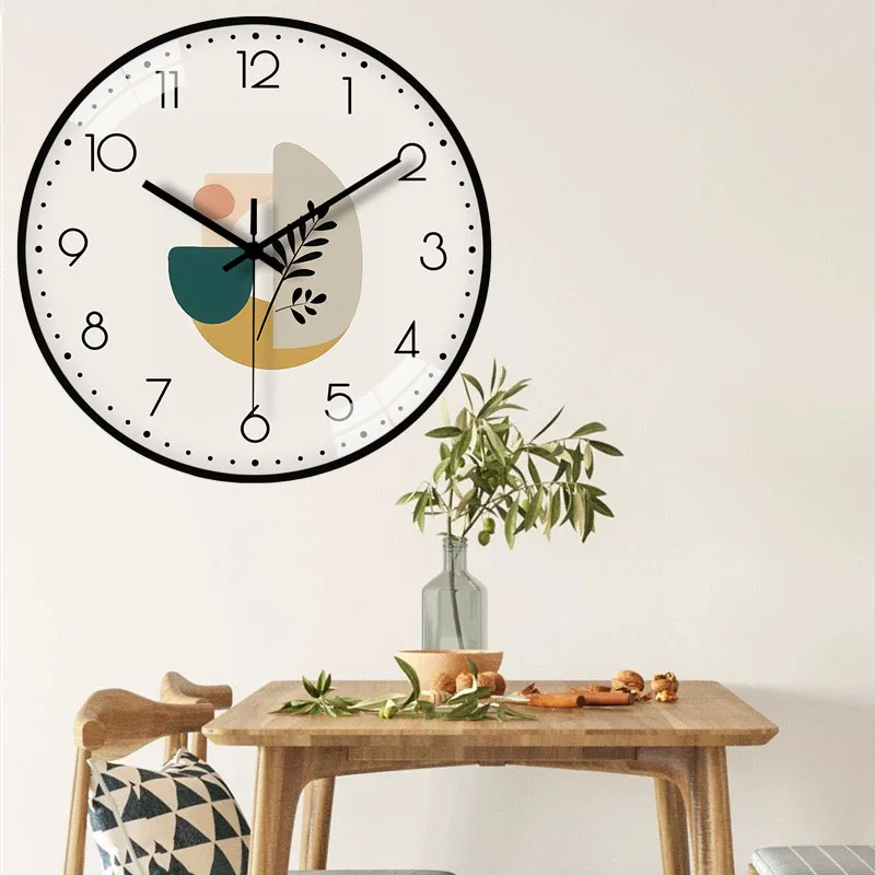 20,3 cm große, nicht tickende Wanduhr, geräuschlose runde Wanduhr, moderne Dekoruhr für Zuhause, Büro, Schule, Küche, Schlafzimmer, Wohnzimmer