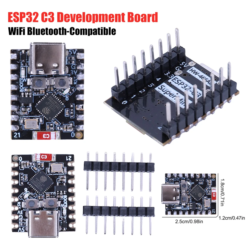 ESP32 C3 Iot Board SuperMini WiFi Bluetooth-Kompatibel Entwicklung Board Dev Board Unterstützt Aes-128/256 Blaue Led für Arduino Image