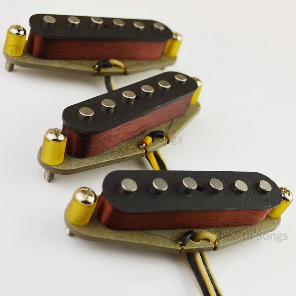 Texas Classic Blues Alnico 5 E-Gitarre ST Single Coil SSS Pickup Set 60er Blues n Rock Handgefertigte Heavy Build Coil Image