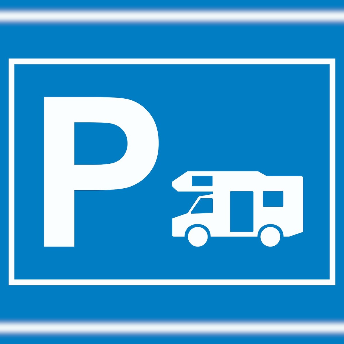 HB-Druck Wohnmobil Parkplatz Schild waagerecht A1 (594x841mm) Image