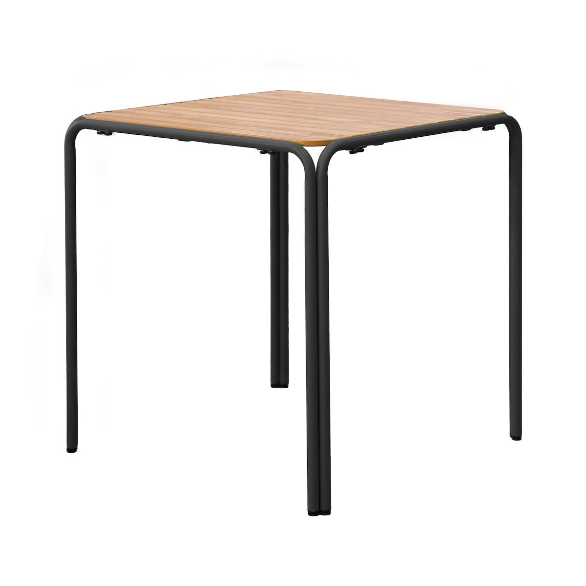 Oviala Business Bistro-Gartentisch aus Metall und Polywood 70 cm Schwarz Image