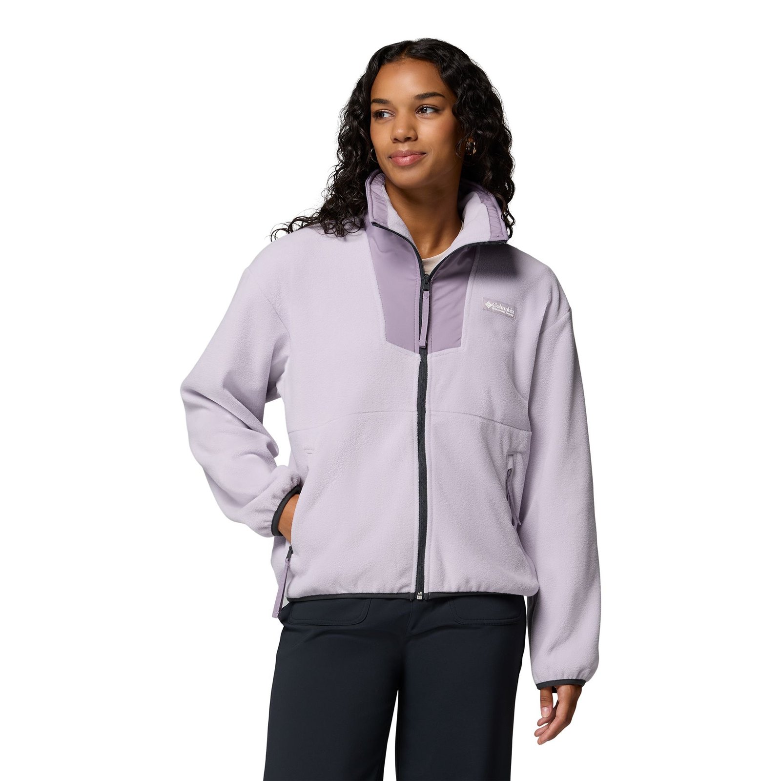 Columbia Women's Sequoia Grove Full-Zip Fleece (Size 3X) Lavender Pearl, Fleece,Polyester