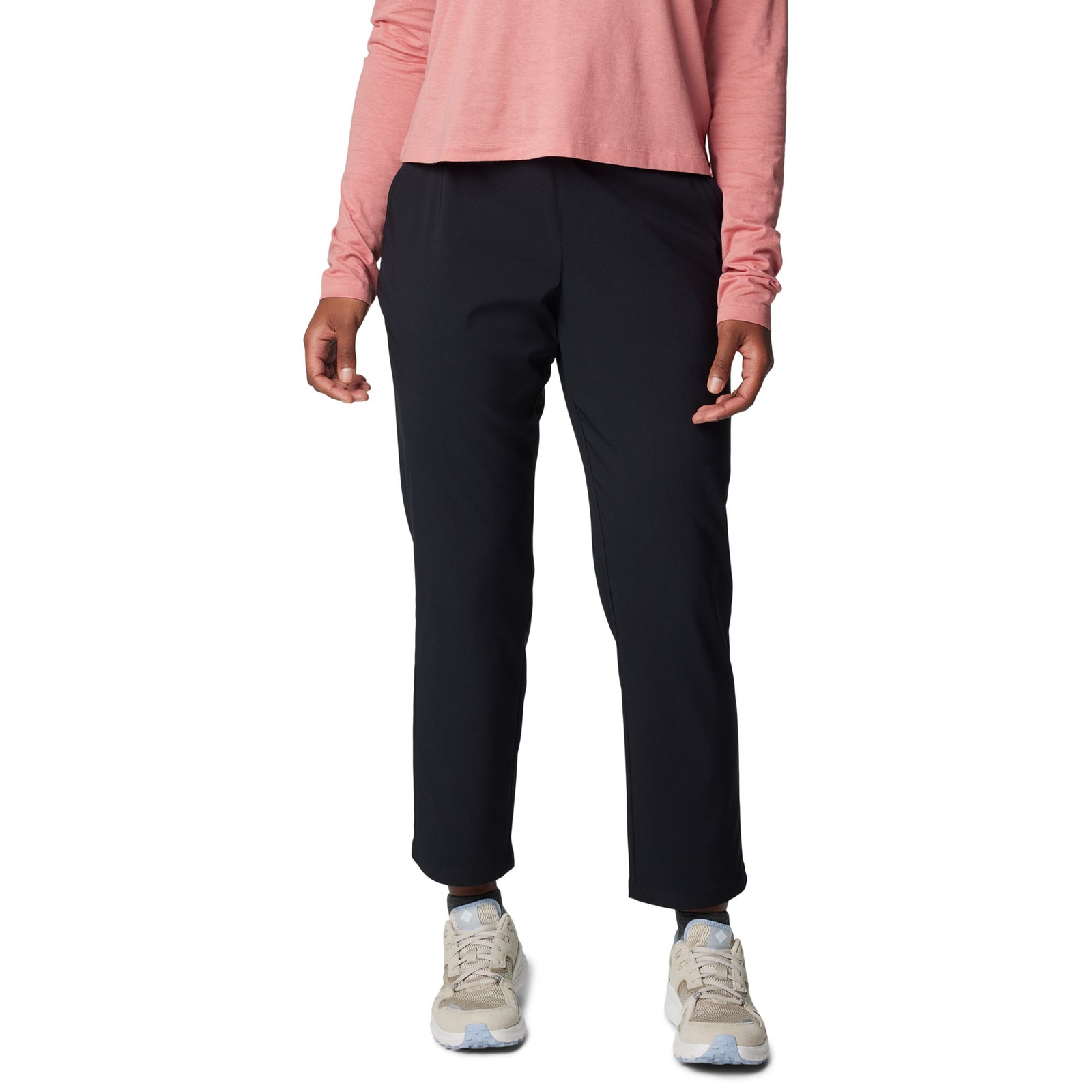 Columbia Women's All Seasons Pull-On Pant (Size 2X) Black, Polyester