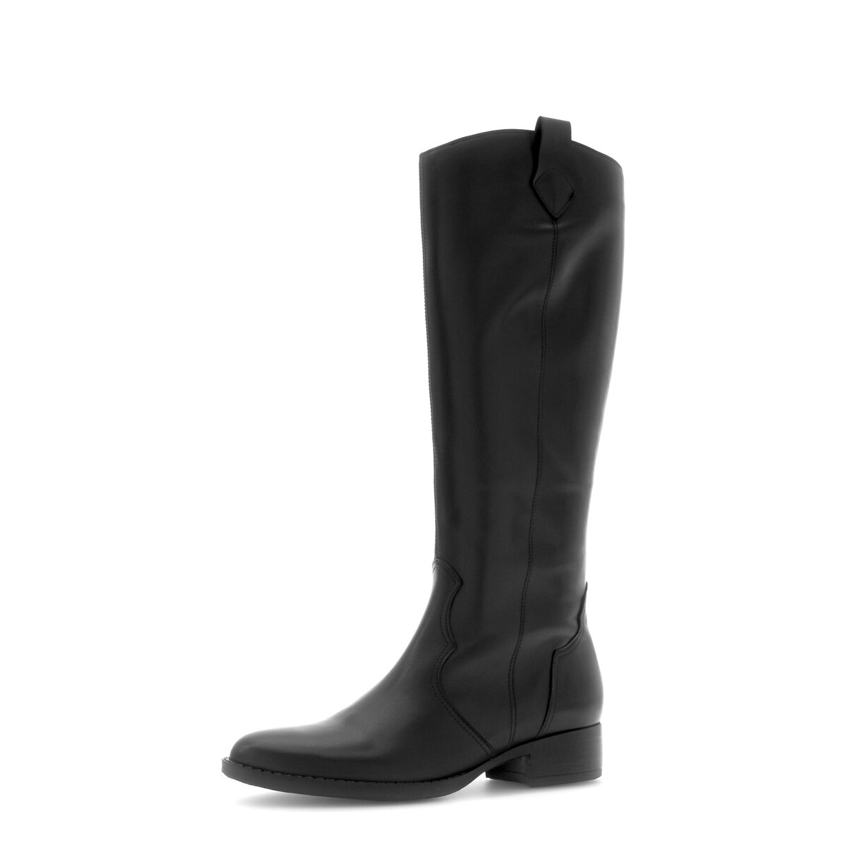 Cowboy Boots GABOR "Cowboy Boots Glattleder", Damen, Gr. 38, schwarz, Schuhe