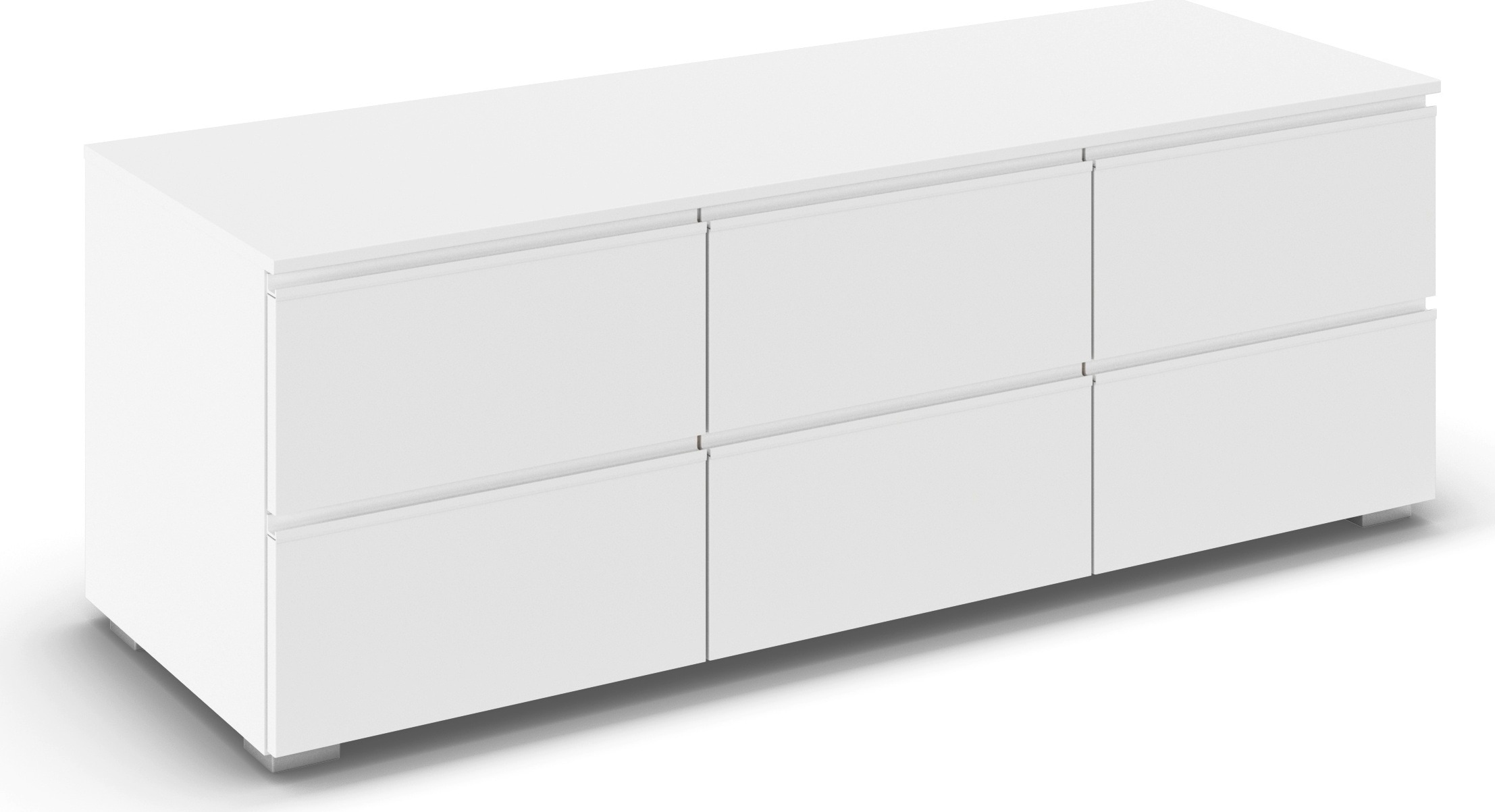 TV-Board RAUCH "Sideboard Kommode Lowboard TV-Schrank MAINZ", alpinweiß, B:120cm H:42cm T:42cm, Holzwerkstoff, Sideboards, TV-Board, praktische und geräumige Schubladen MADE IN GERMANY