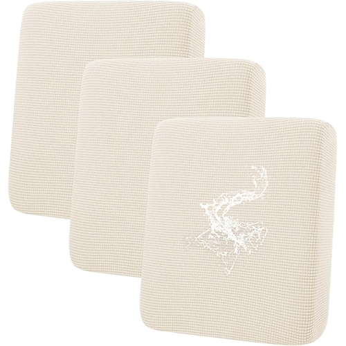 3-teiliges Set wasserdichter Sofakissenbezüge für Haustiere, rutschfeste, waschbare Sofasitzbezüge für Hunde, weicher, dicker Stretch-Jacquard-Stoff, Sofaüberzüge mit elastischem Saum Image