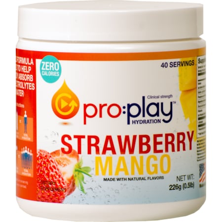 HYDRATION HEALTH PRODUCTS 31135 Pro:play Hydration Powder, Strawberry Mango,40