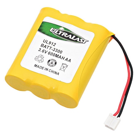 ULTRALAST BATT-3300 Battery 3.6 Volt Nickel Cadmium Ultralast Cordless Phone