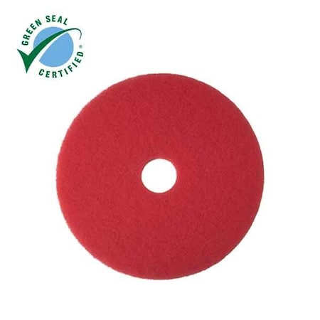 3M 5100N 518 Buffing Pad 5100N,17",Red,PK5