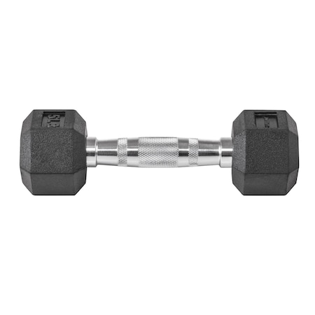 LIFELINE FITNESS LLHRD5 Hex Rubber Dumbbell, 5lbs