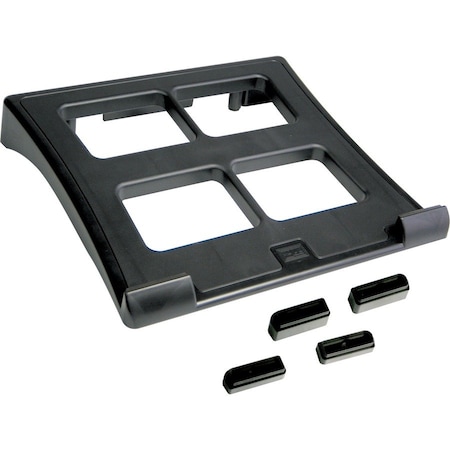 DAC DTAMP195 Laptop Stand, Height Adjustable, 11-1/2x13"x2-3/5", Black