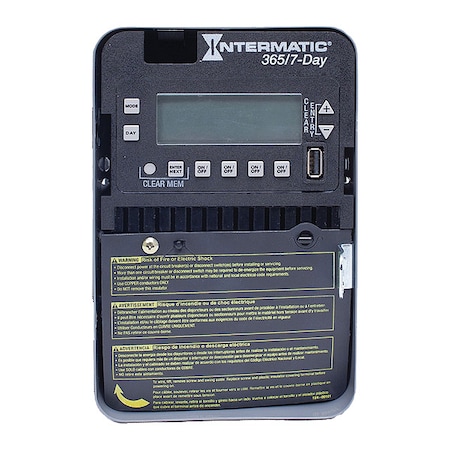 INTERMATIC ET2745C Electronic Timer,7/365 Days,30A