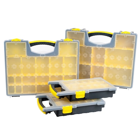 STALWART 75-MJ4645102 Storage Organizer Tool Box Set - 4 Plastic Organizers