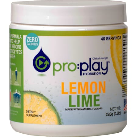 HYDRATION HEALTH PRODUCTS 31118 Pro:play Hydration Powder, Lemon Lime, 40
