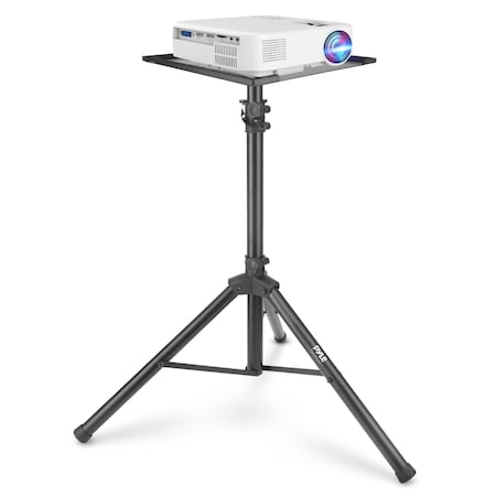 PYLE PLPTS7 Projector Stand - Adjustable Tripod Stand, Hold Laptops, DJ