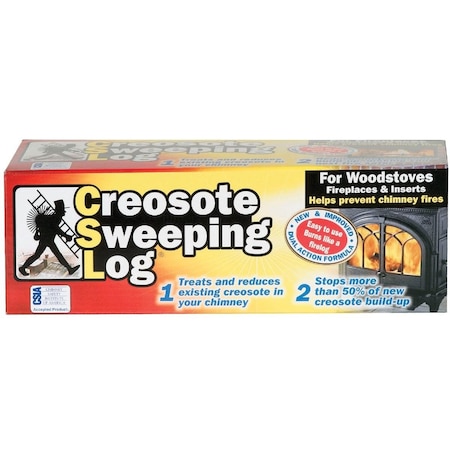 CREOSOTE SWEEPING LOG SL824-12 3 Lb. Log Creosote Remover