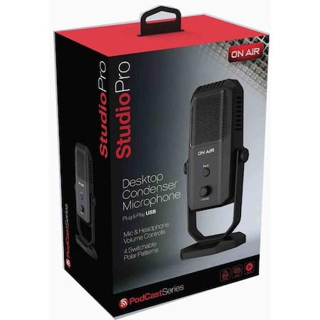 TZUMI 7523 Desktop Condensor Microphone USB Plug and Play Perfect for: