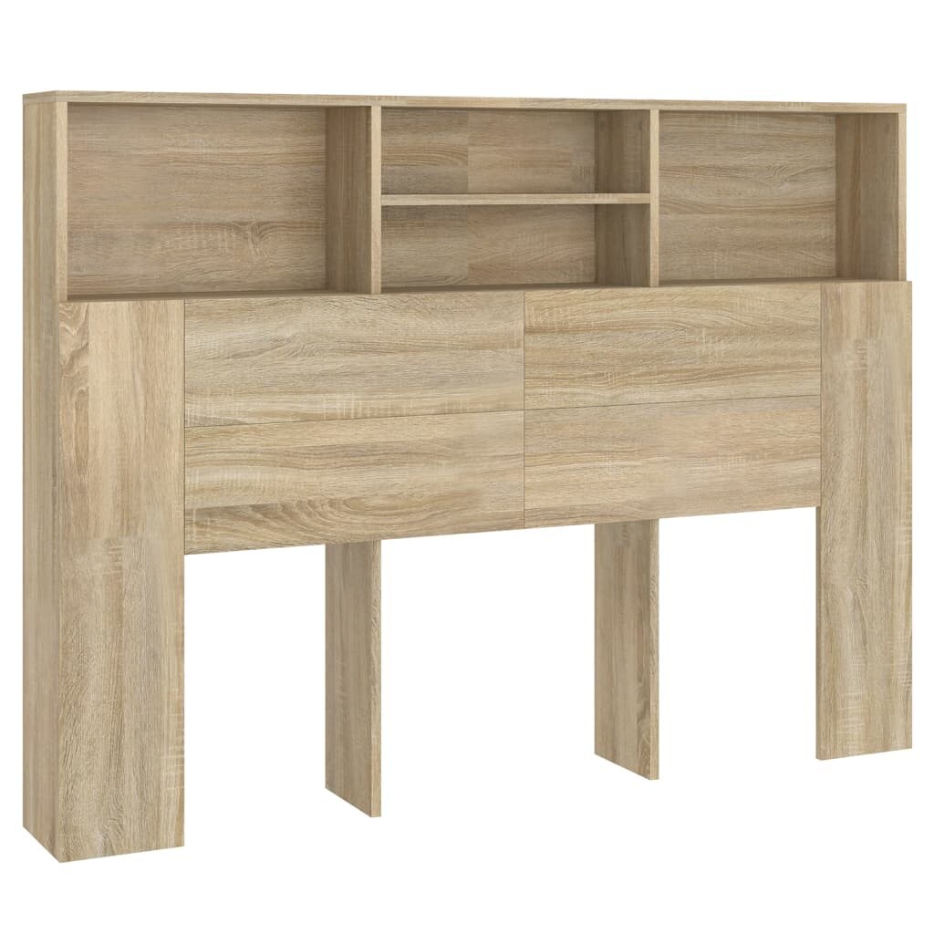 vidaXL Kopfteilschrank Sonoma-Eiche 140 x 19 x 103,5 cm Image