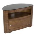 AVF Blenheim Affinity Curved TV Stand 800 Walnut/Black glass