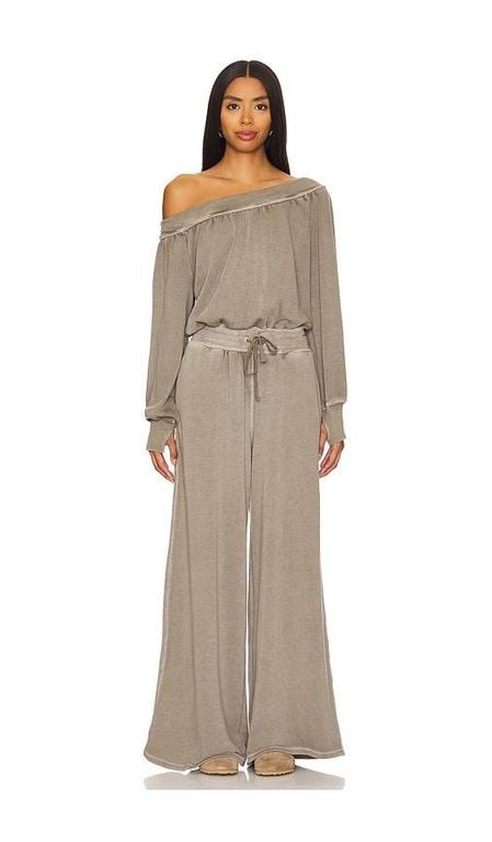 X Fp Movement One To Beat Onesie - Natural - Free People Jumpsuits