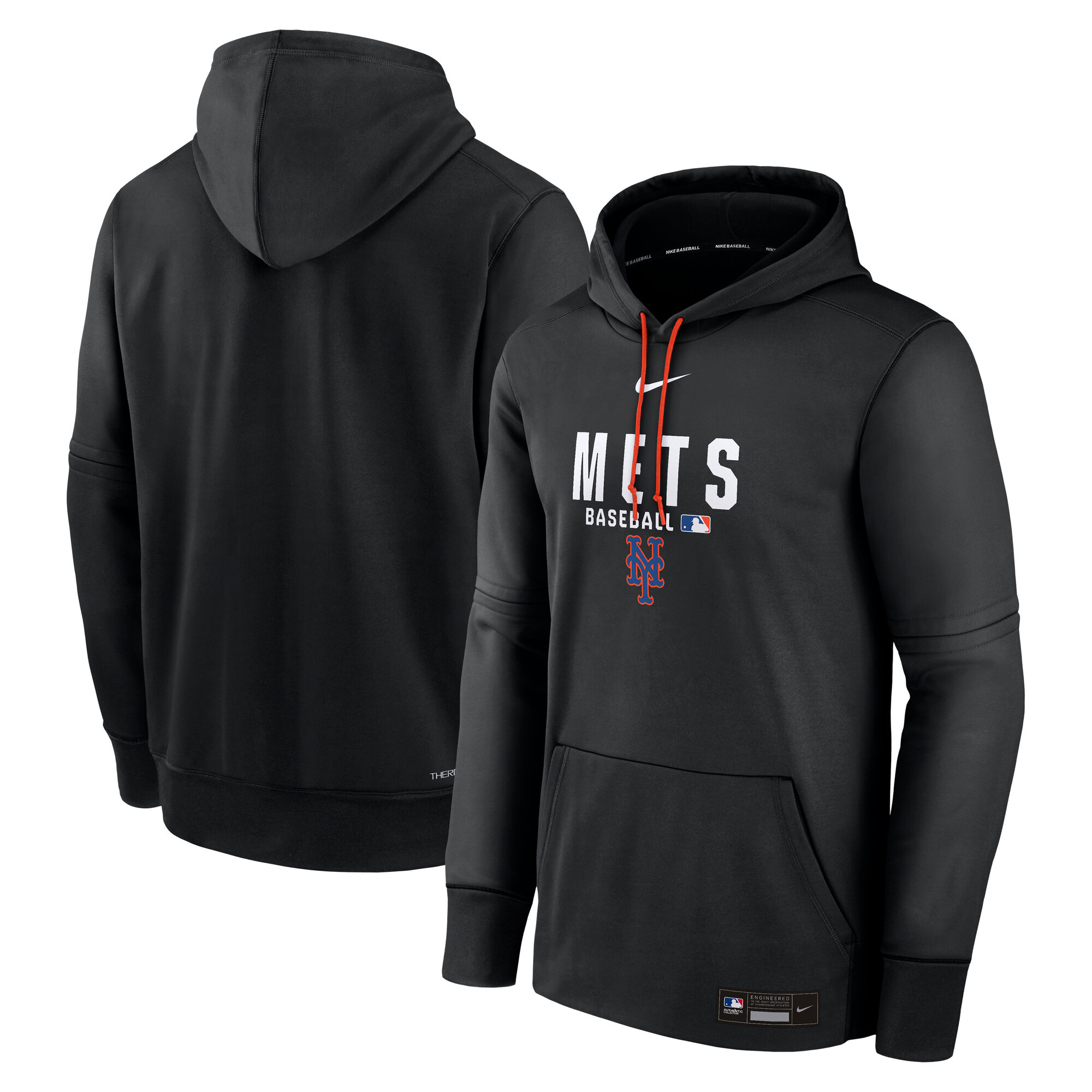 "New York Mets Nike Authentic Therma Fleece Pullover Hoodie – Herren" Image