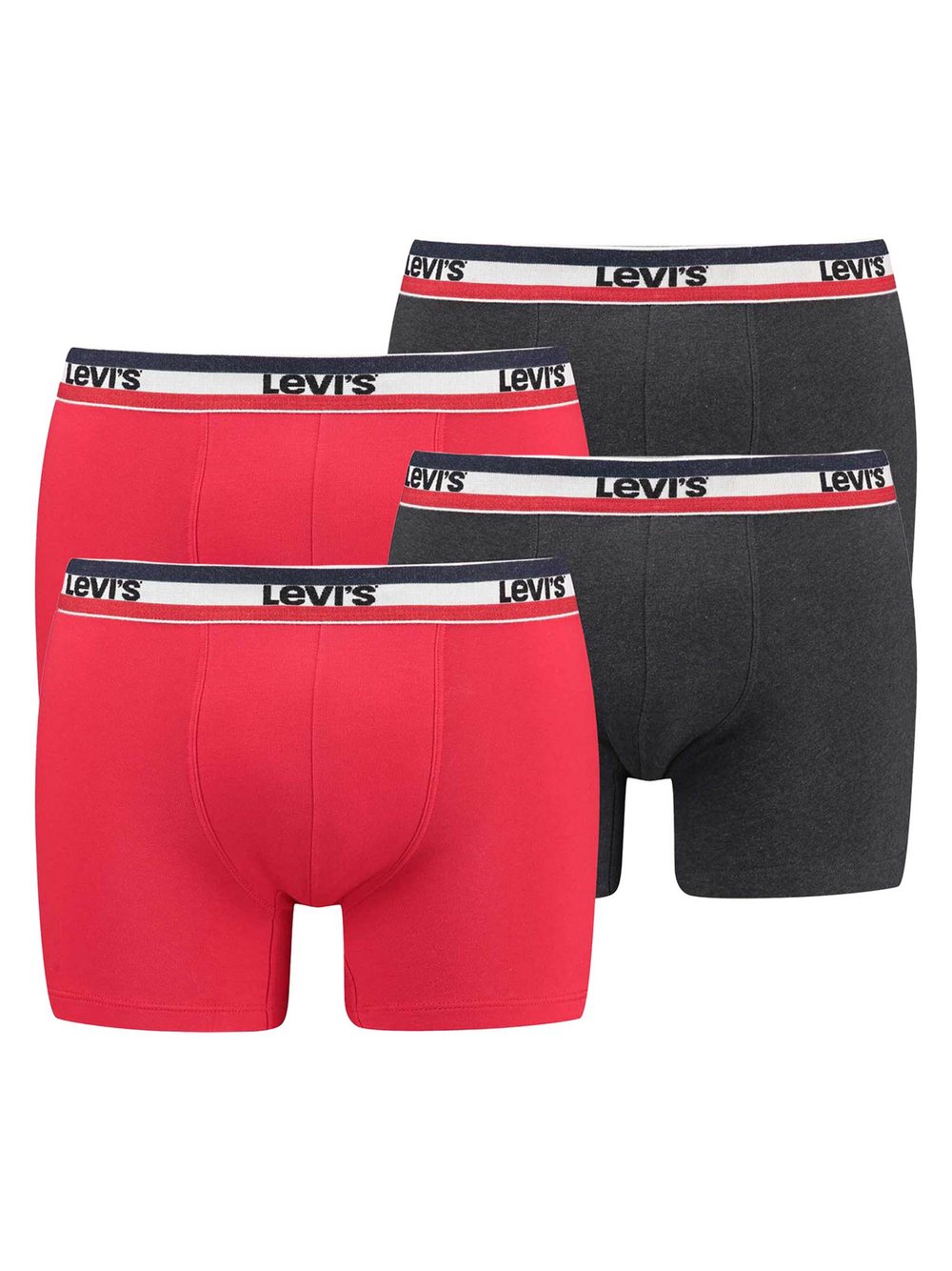 Levi's Boxershort 4er Pack Herren rot, L Image