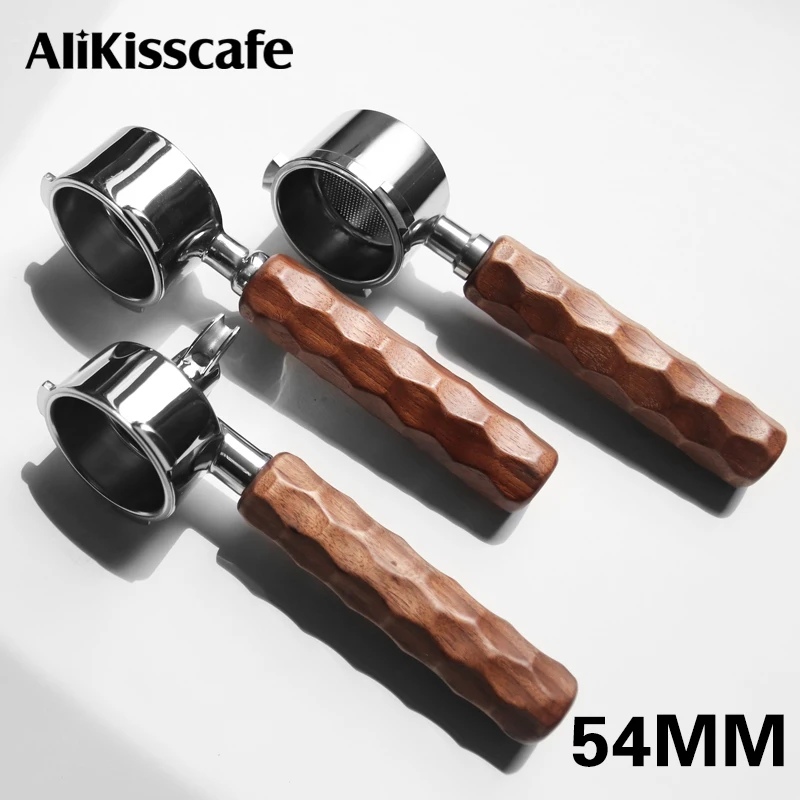 54mm Kaffee Boden Siebträger Doppel Auslauf Für Breville Sage 870 875 878 879 Espresso Maschine Zubehör Barista Werkzeug geschenk