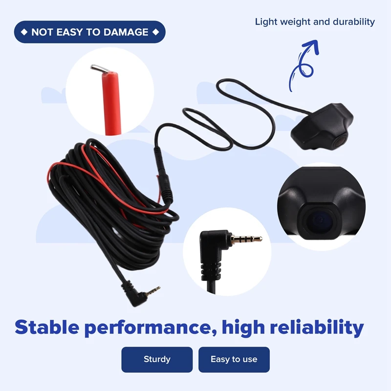 【JETZT KAUFEN】Für AZDOME PG17 M63 Lite Rückfahrkamera 4-polige Nachtsicht-Backup-Parkkamera mit umgekehrtem, wasserdichtem HD-Video und Fahrzeugkamera Image